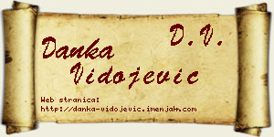 Danka Vidojević vizit kartica